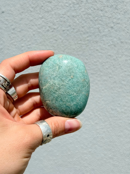 Amazonite Palm Stone