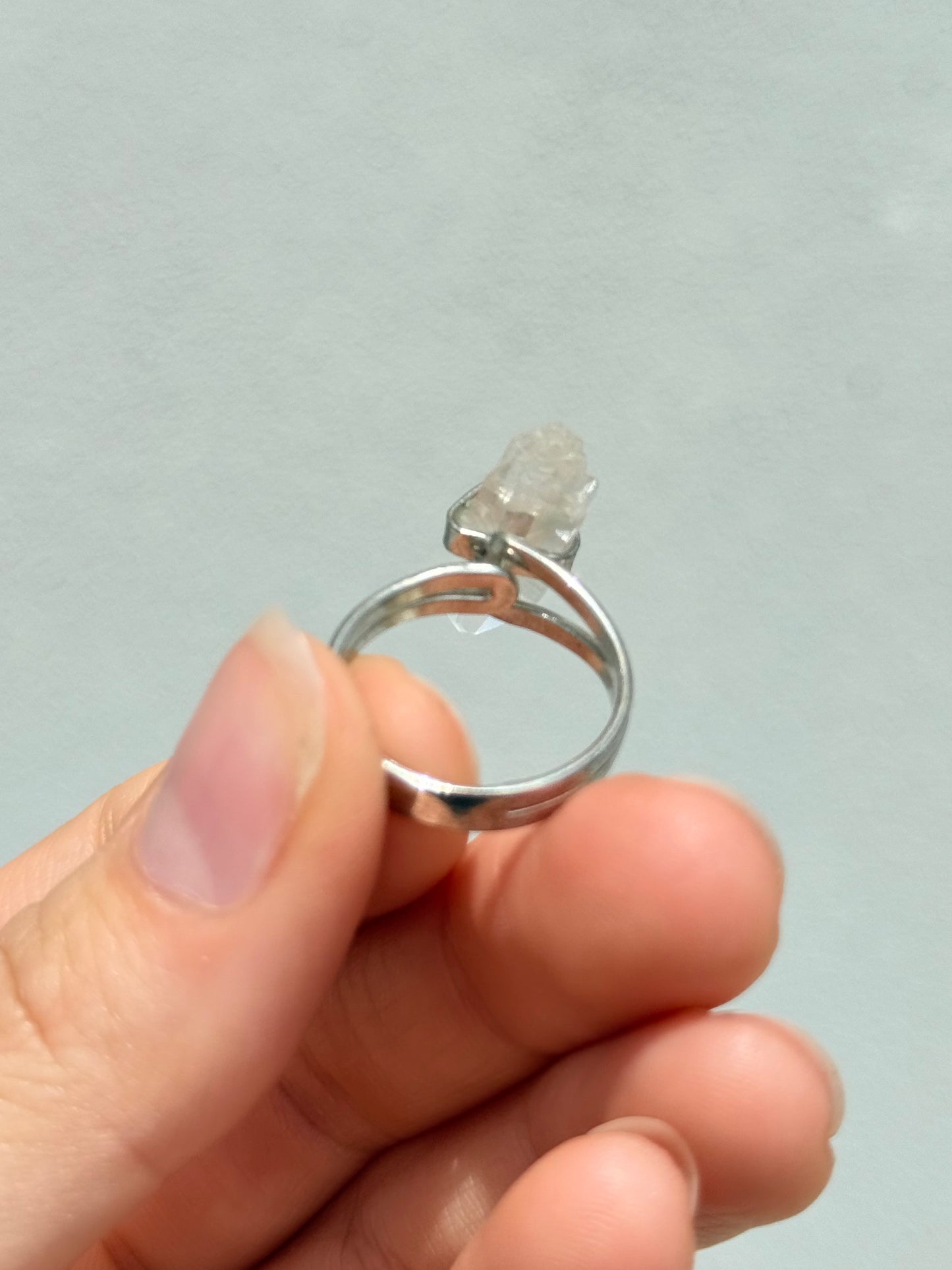 Lemurian Quartz  ( Adjustable Ring )