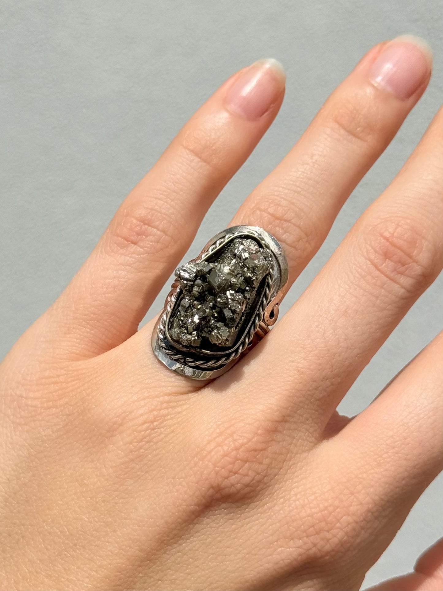 Pyrite Ring ( Ajustable )