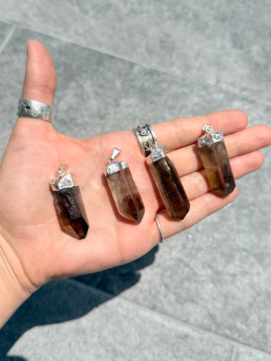 Smoky Quartz Point Pendant - Brazil