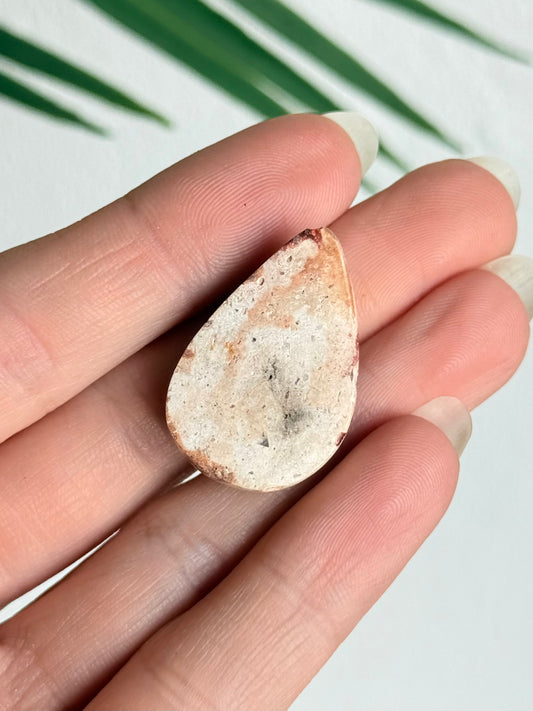 Fire Agate on Matrix Cabochon