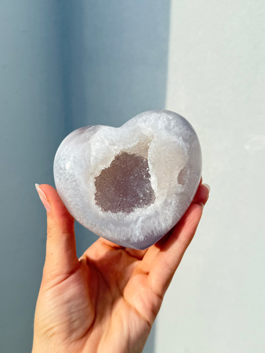 Amethyst Druzy Heart - Brazil