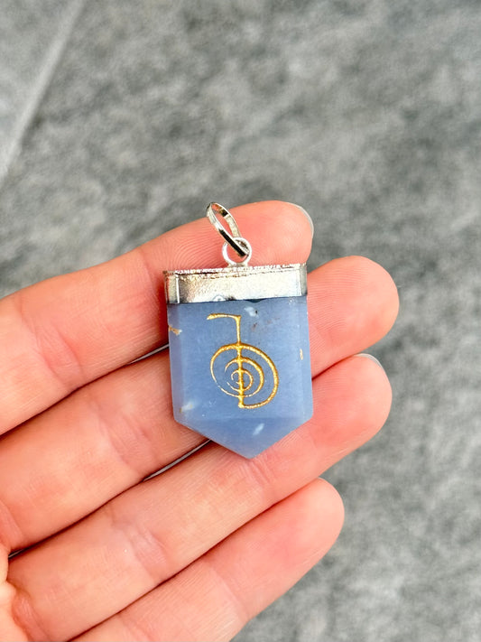 Angelite Cho Ku Rei Pendant