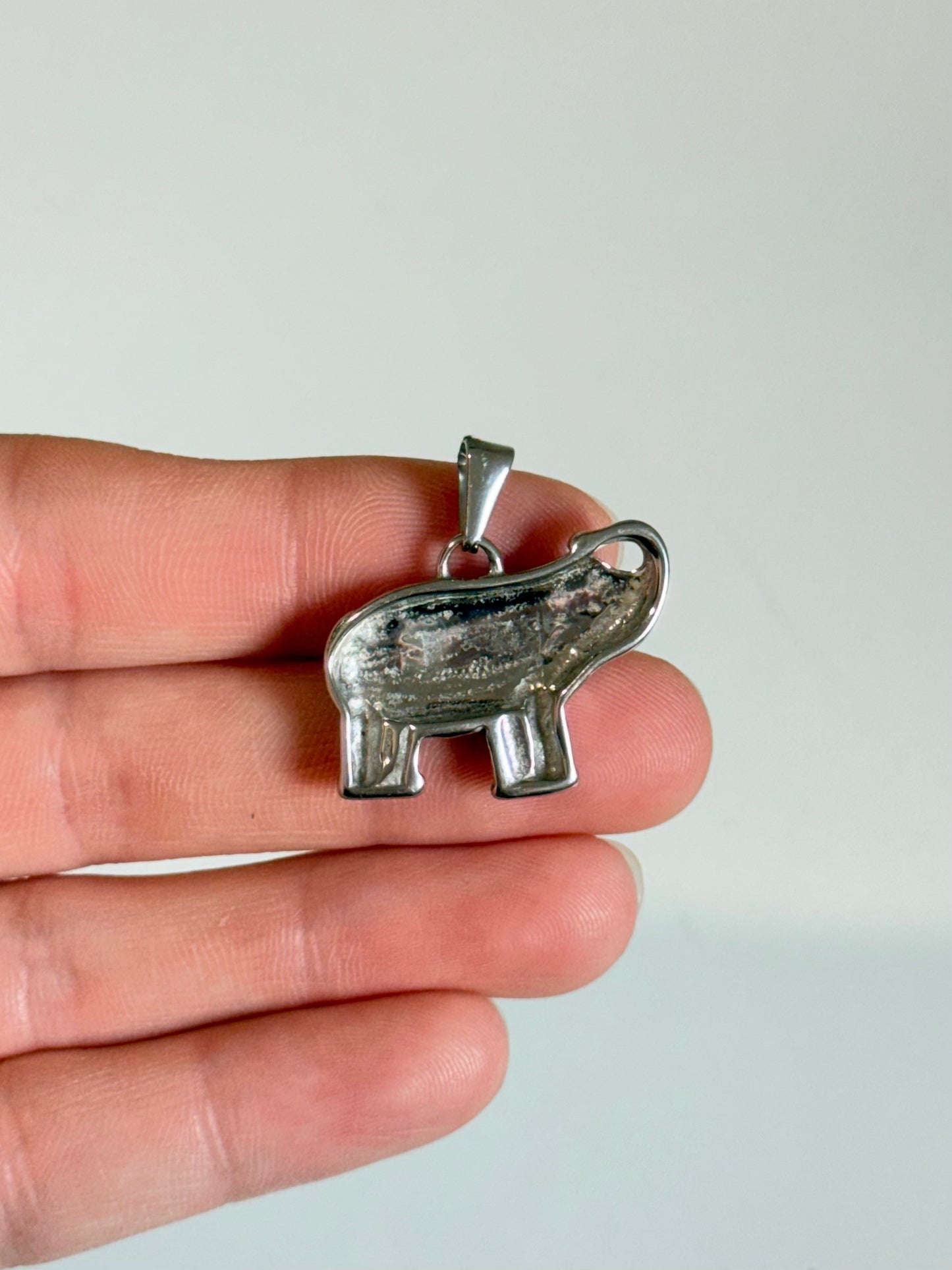 Sainless Steel Elephant Pendant
