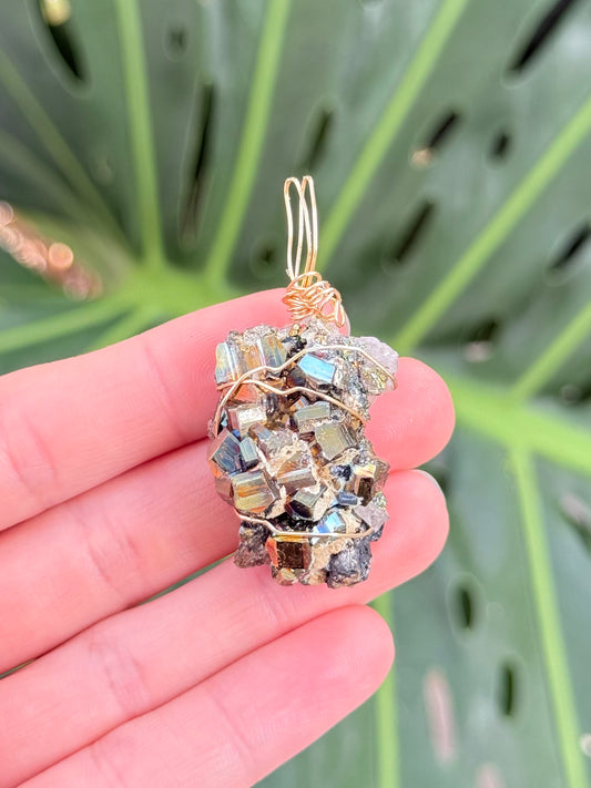 Gold Pyrite ( Africa ) Pendant