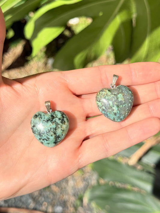 Turquoise Heart Pendant ( Africa )