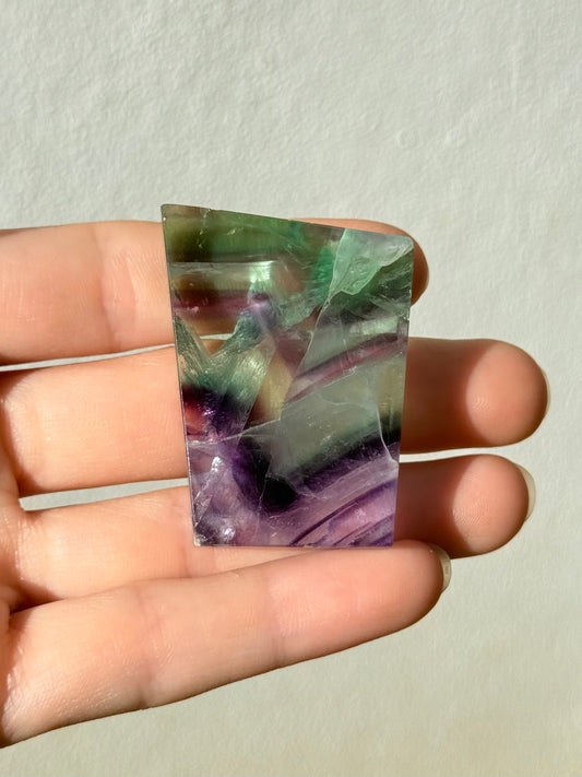 Rainbow Fluorite / Fluorita Arcoíris Small Slab