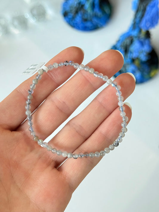 Blue Labradorite 3mm Bracelet / Pulsera de Labradorita Azul 3mm