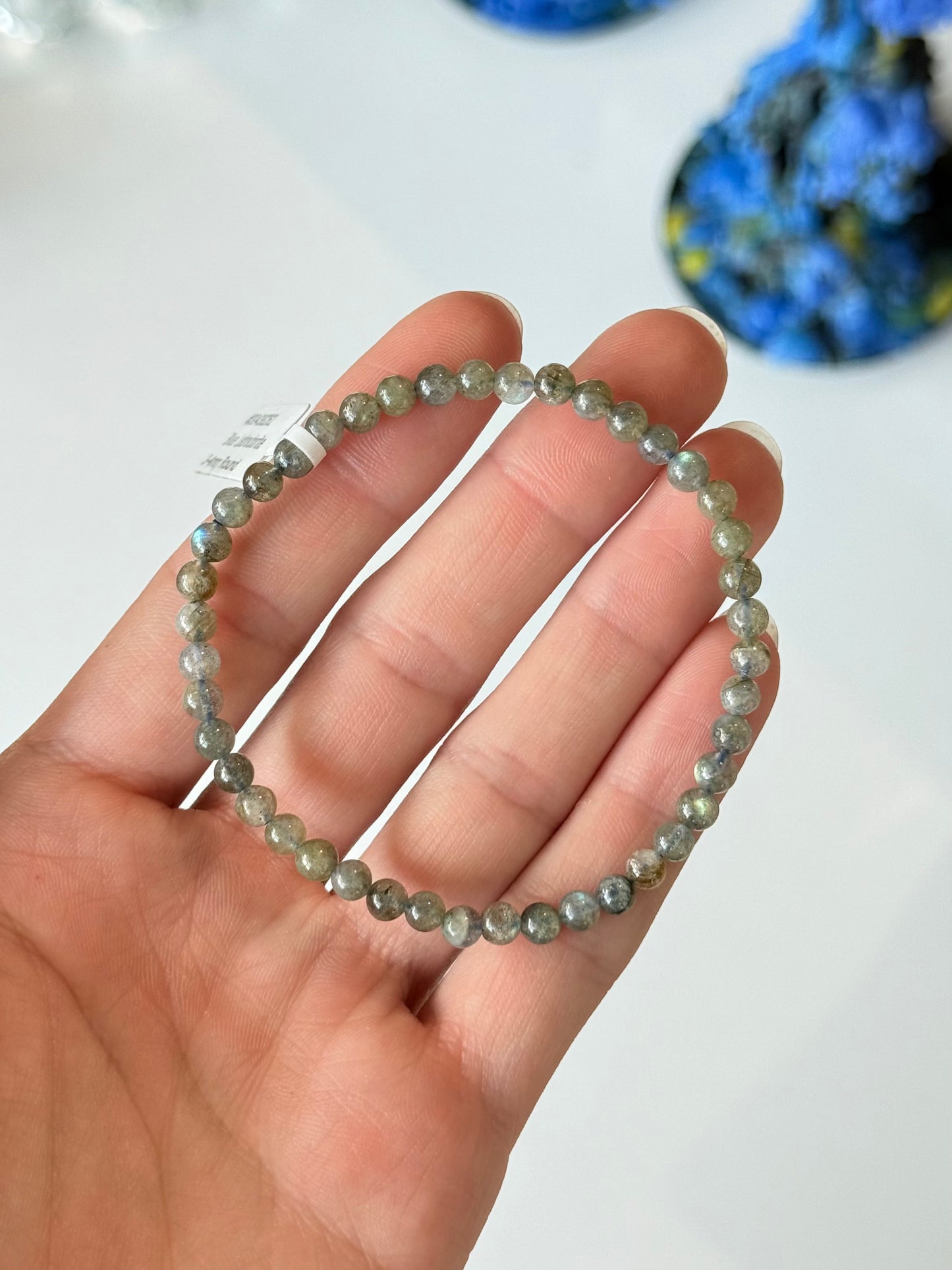 Labradorite 4mm Bracelet / Pulsera de Labradorita 4mm