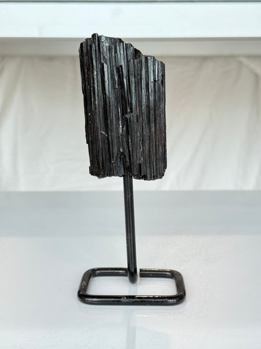Black Tourmaline on Stand