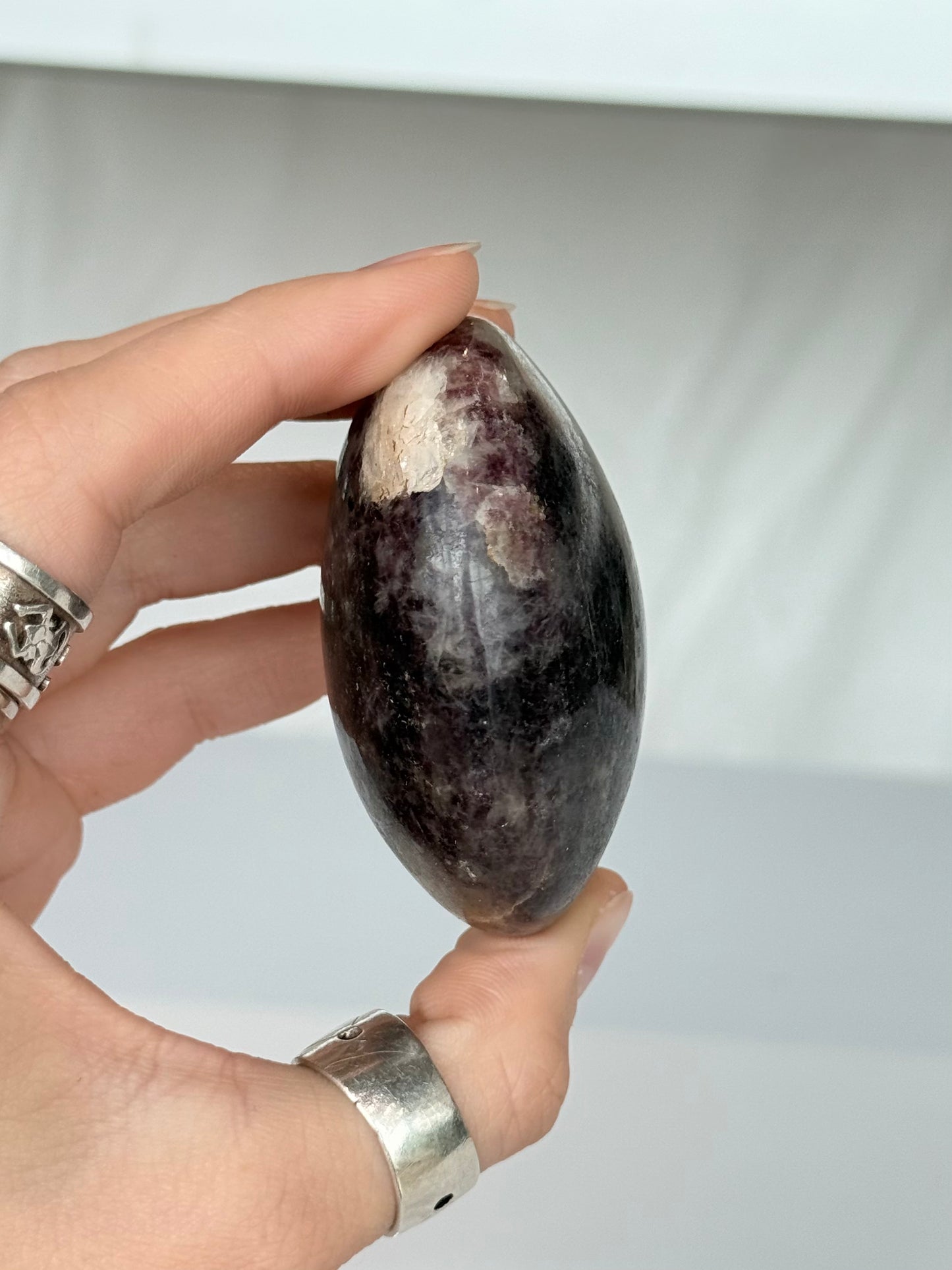 Pink Tourmaline Palm Stone