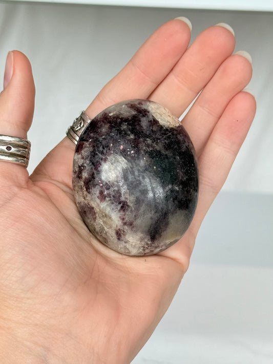 Pink Tourmaline Palm Stone