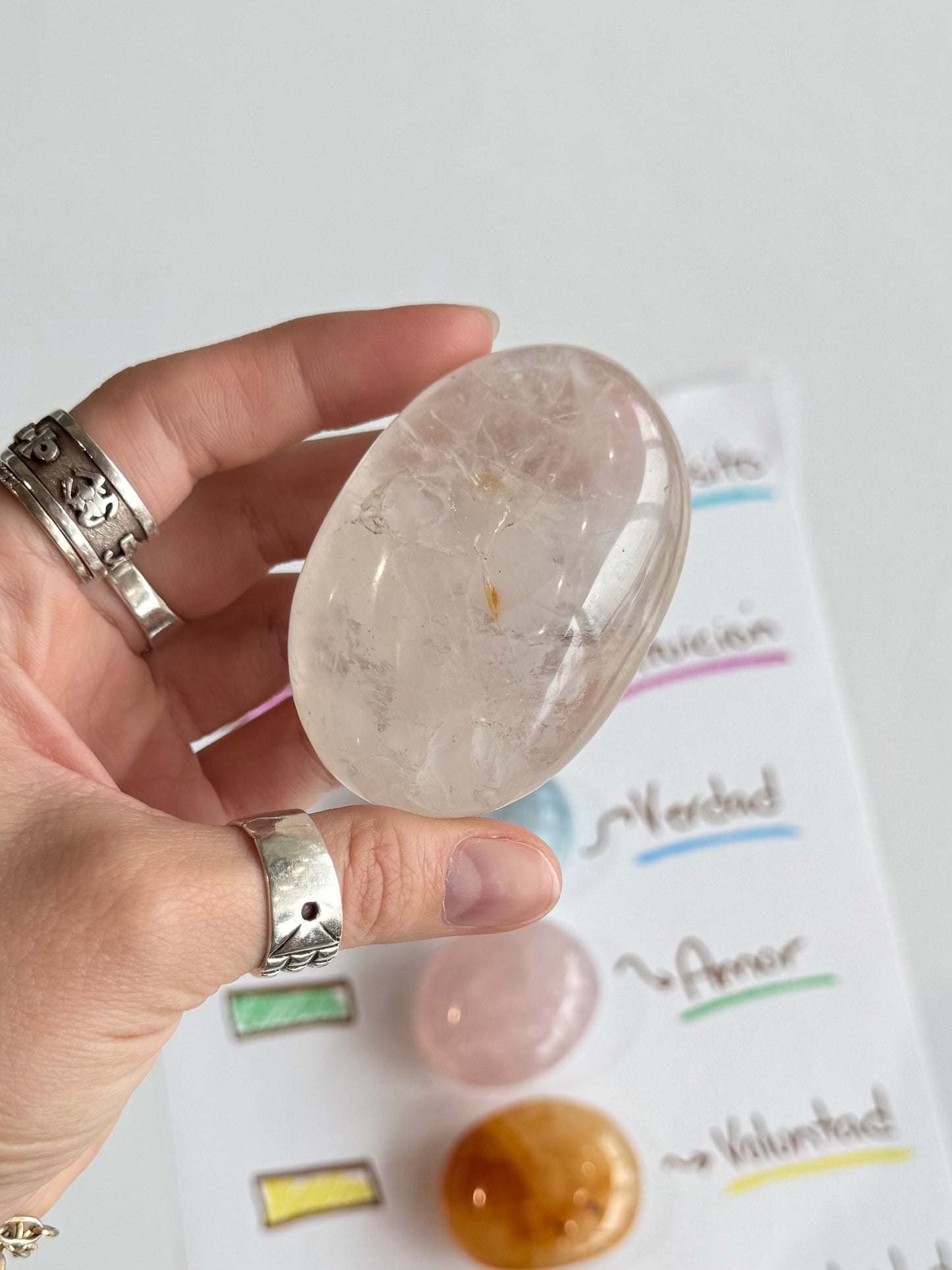 Palm Stone Chakra set