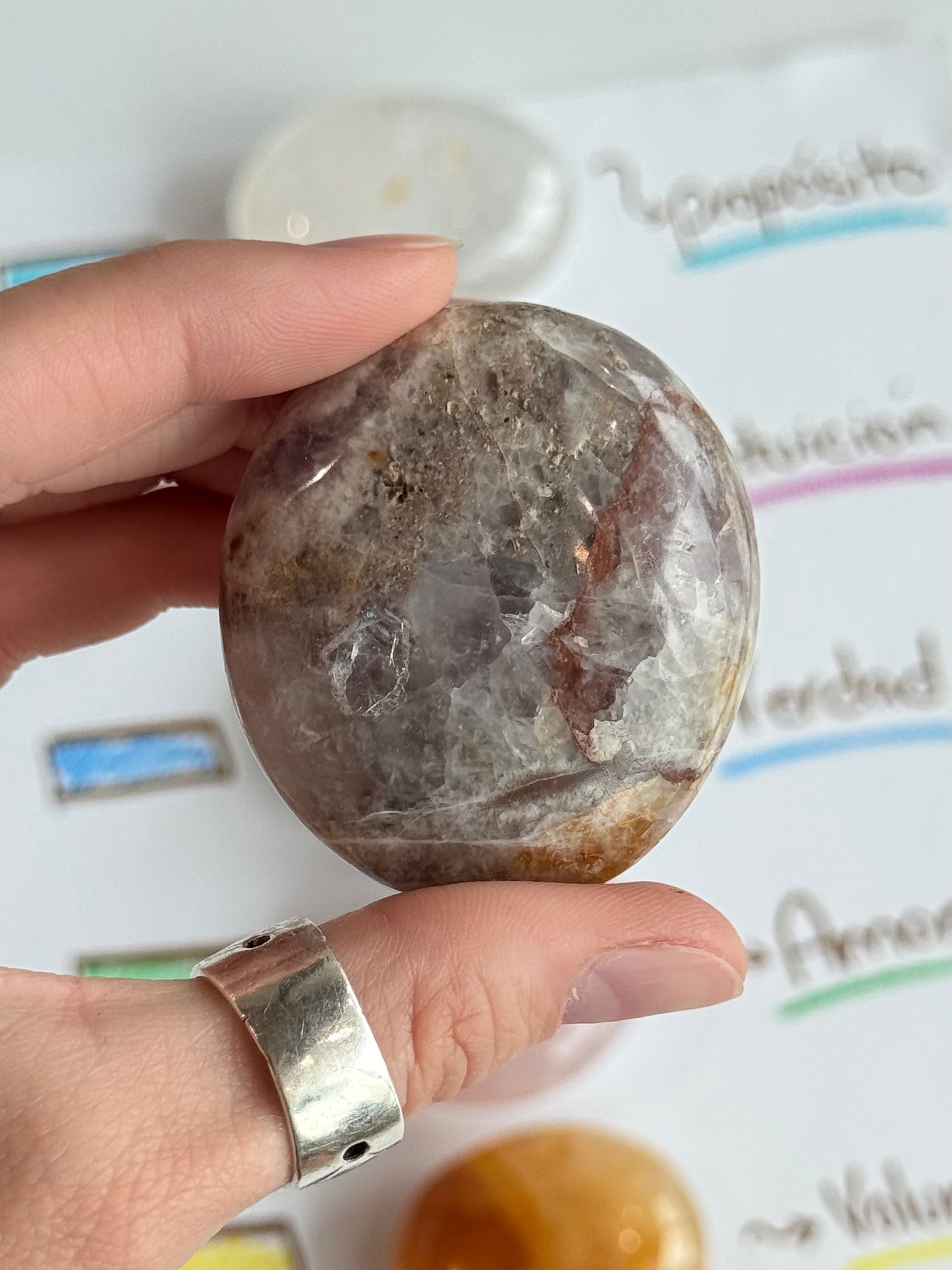 Palm Stone Chakra set