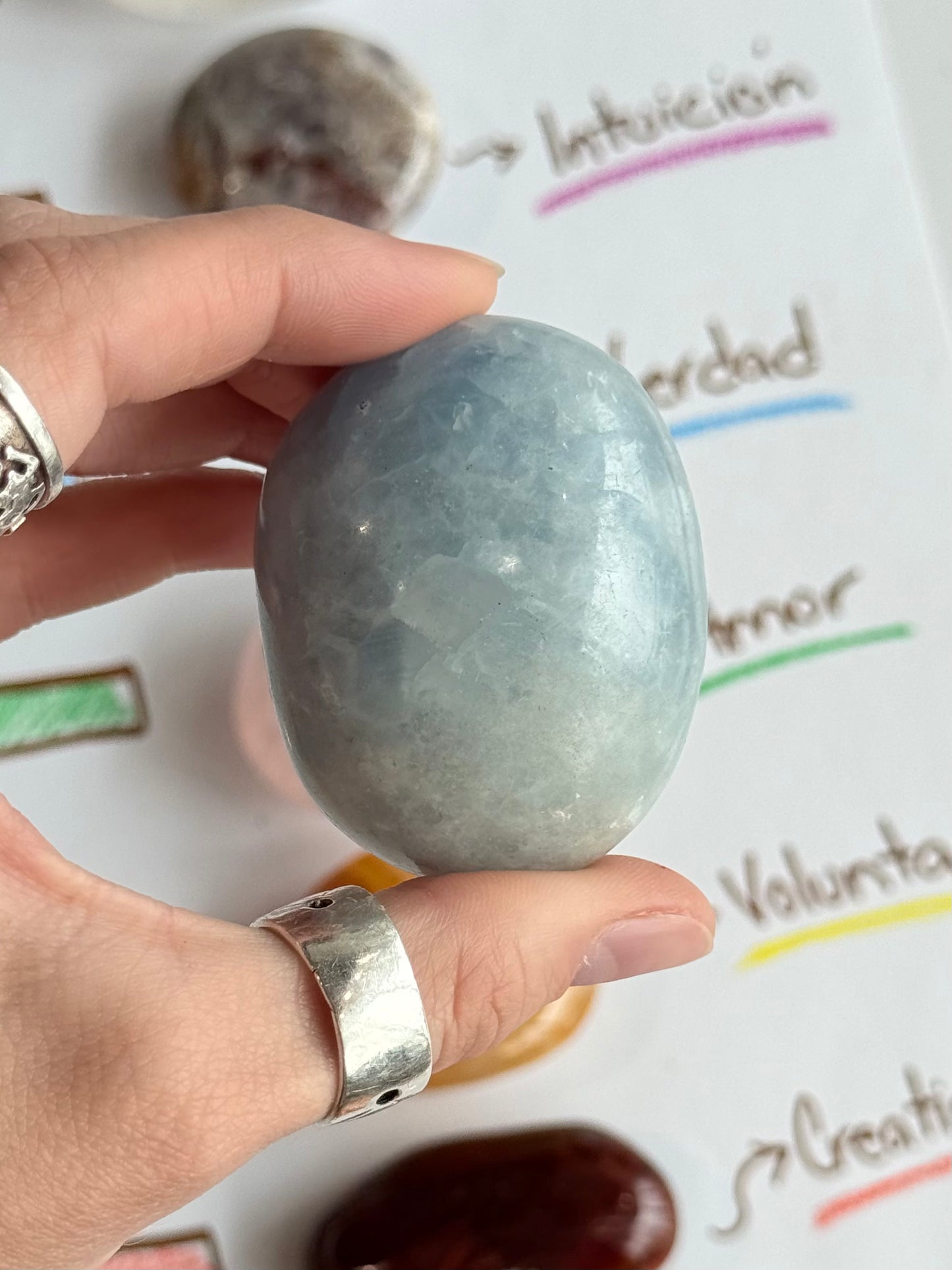 Palm Stone Chakra set