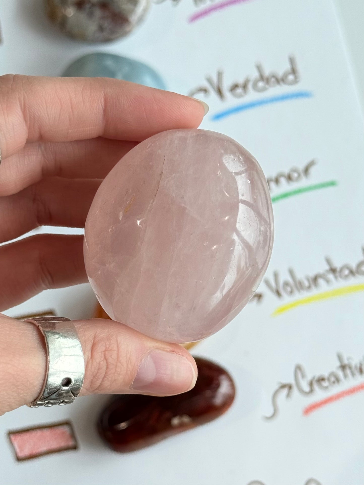 Palm Stone Chakra set