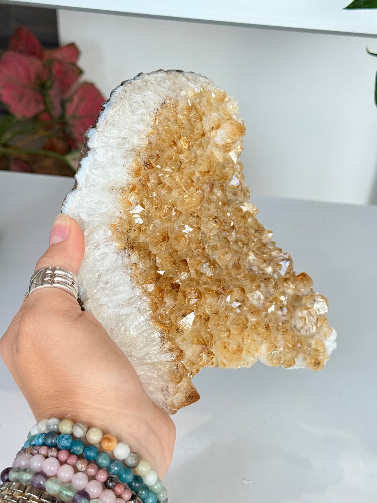 Citrine Cluster (Heat-Treated) / Clúster de Citrino (Tratado con Calor)