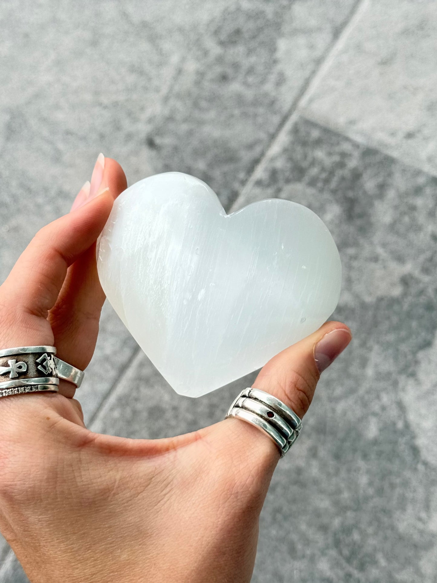 Selenite Heart