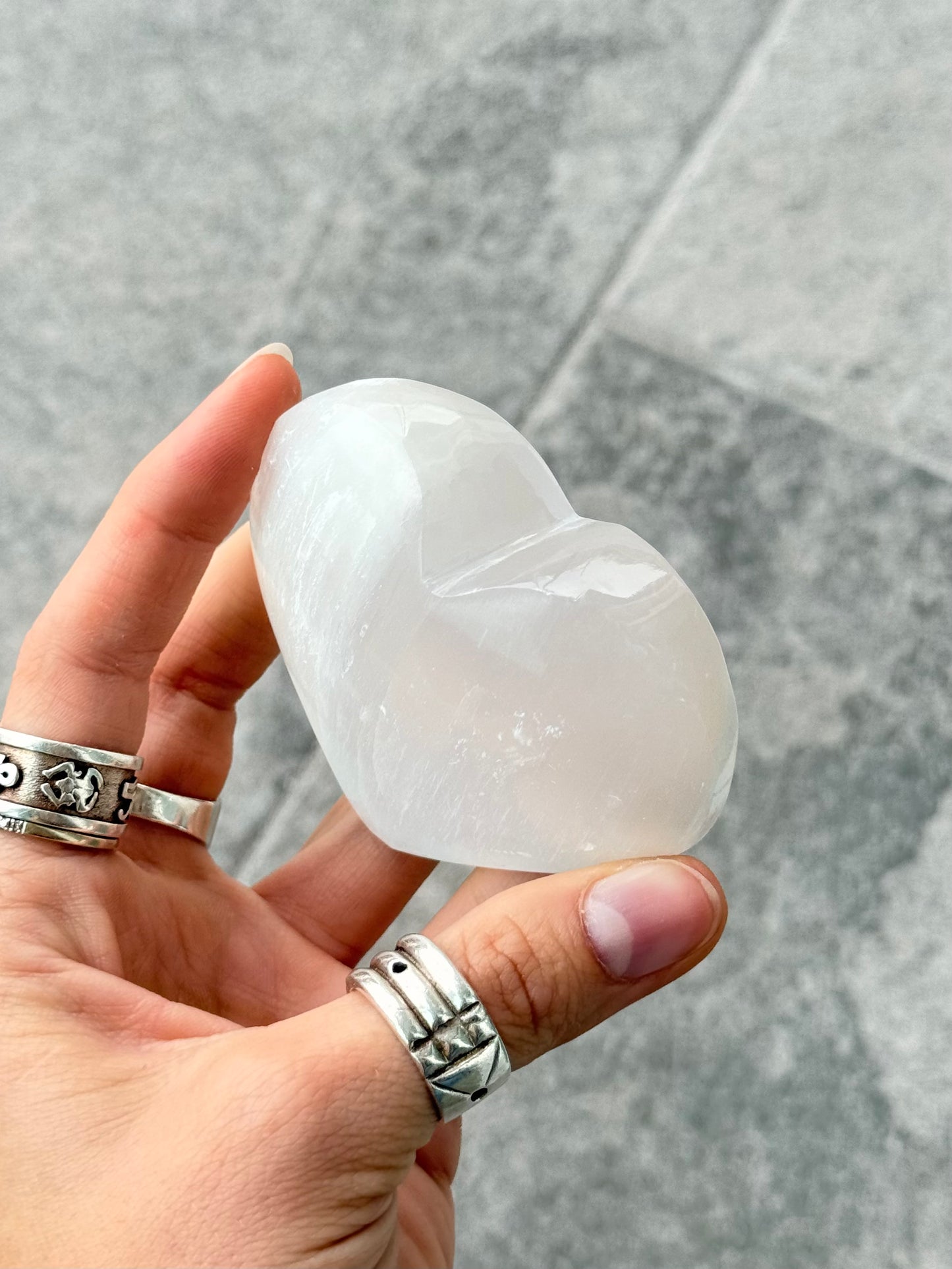 Selenite Heart