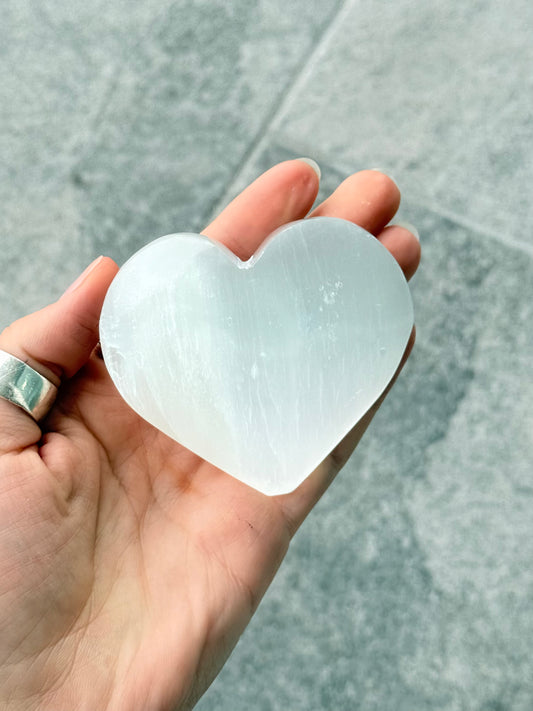 Selenite Heart