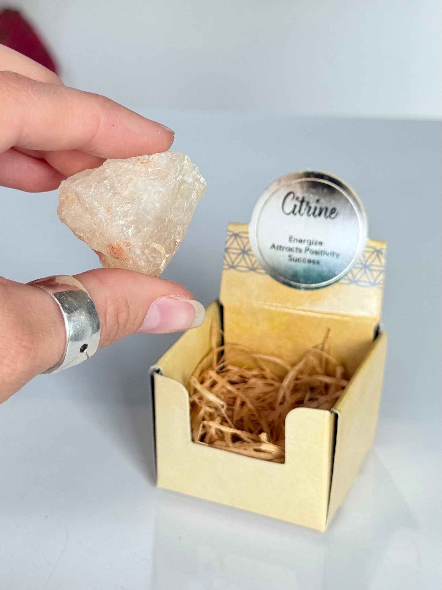 Raw Citrine Box / Cajita de Citrino en Bruto