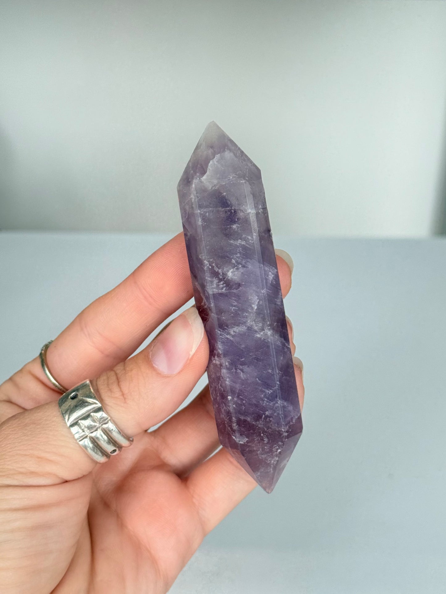 Double Terminated Amethyst Wand / Varita de Amatista de Doble Punta