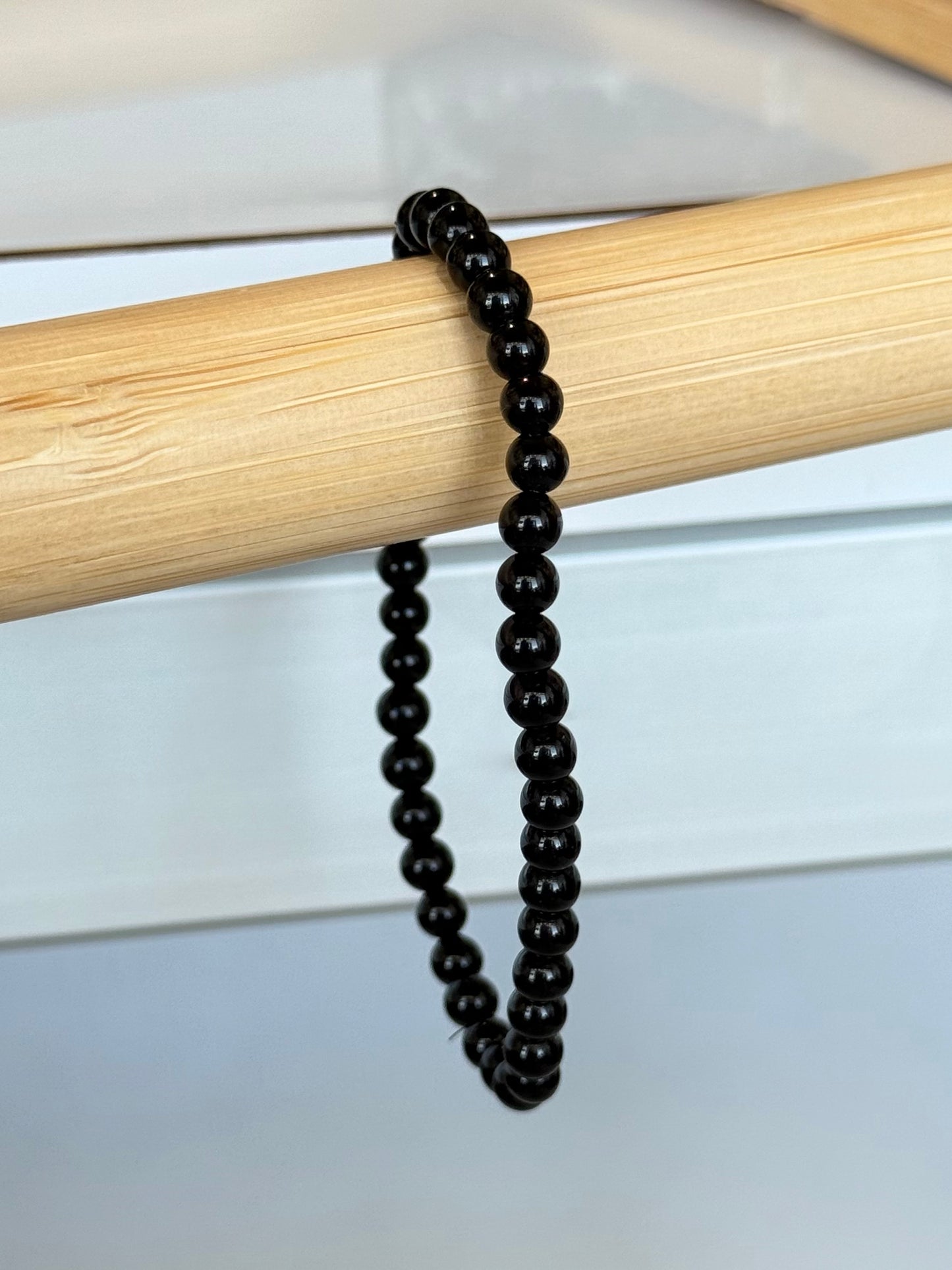 Obsidian 4mm Bracelet