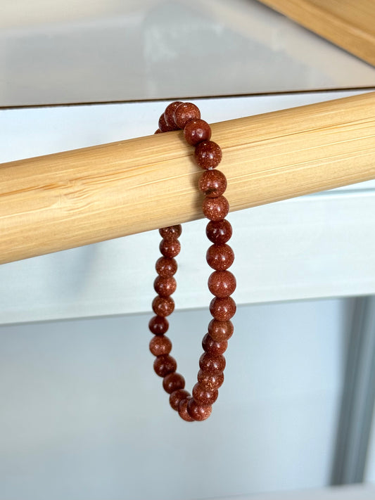 Gold Stone 6mm Bracelet