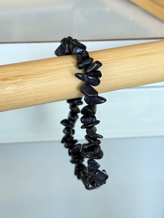 Blue Gold Stone chip Bracelet