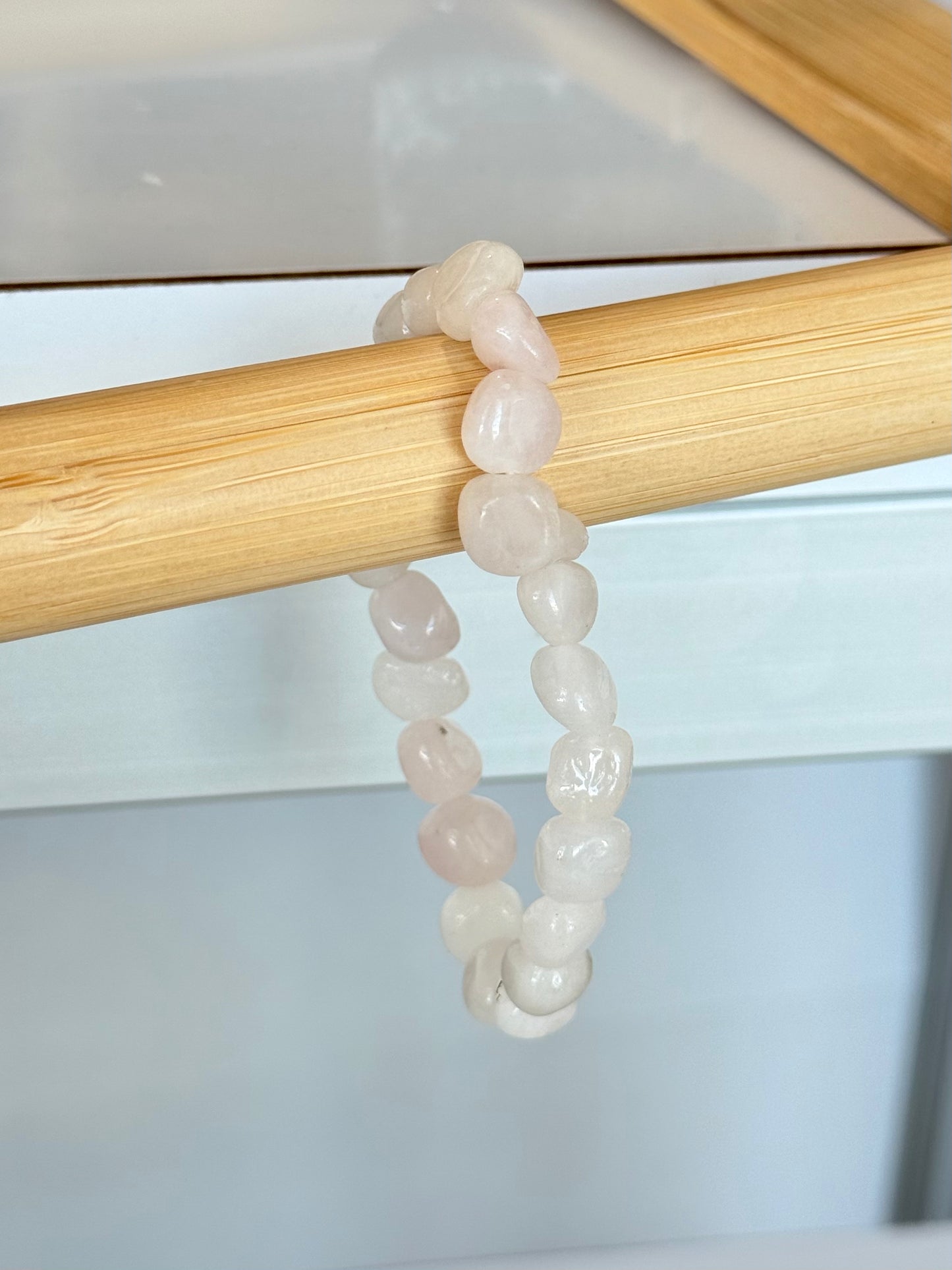 Rose Quartz Freeform Bracelet