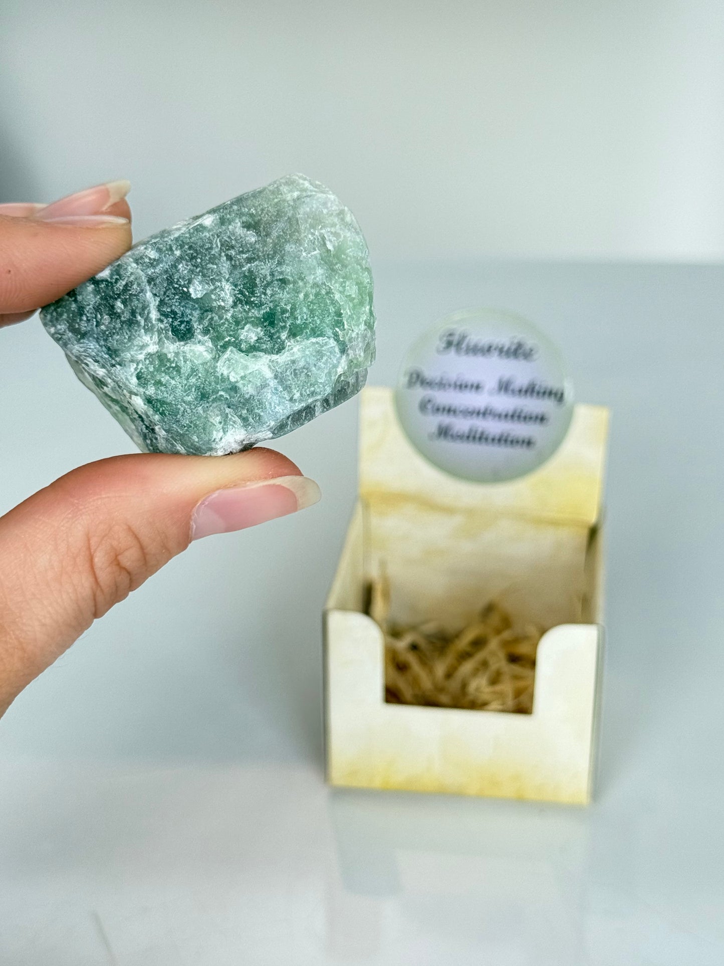 Fluorite Raw Box / Cajita con Fluorita en Bruto