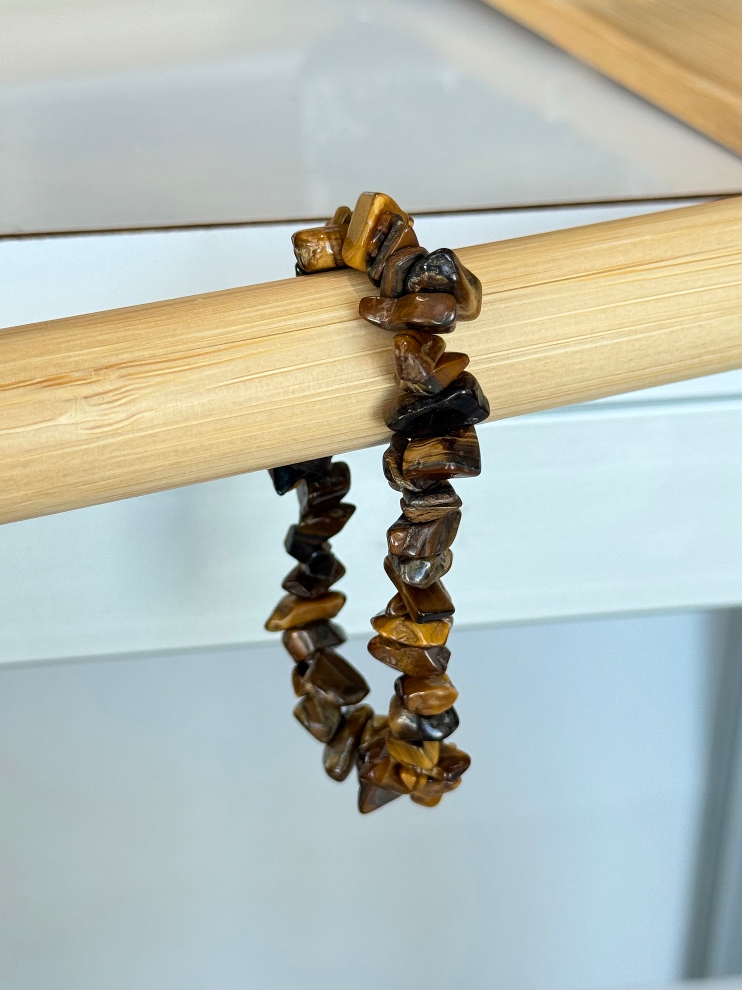 Yellow Tiger Eye Chip Bracelet
