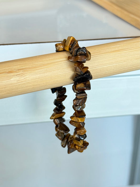 Yellow Tiger Eye Chip Bracelet