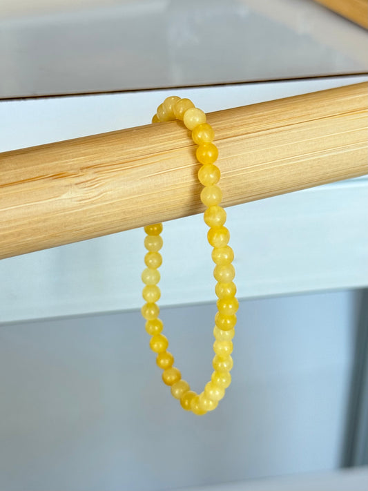 Yellow Calcite 4mm Bracelet