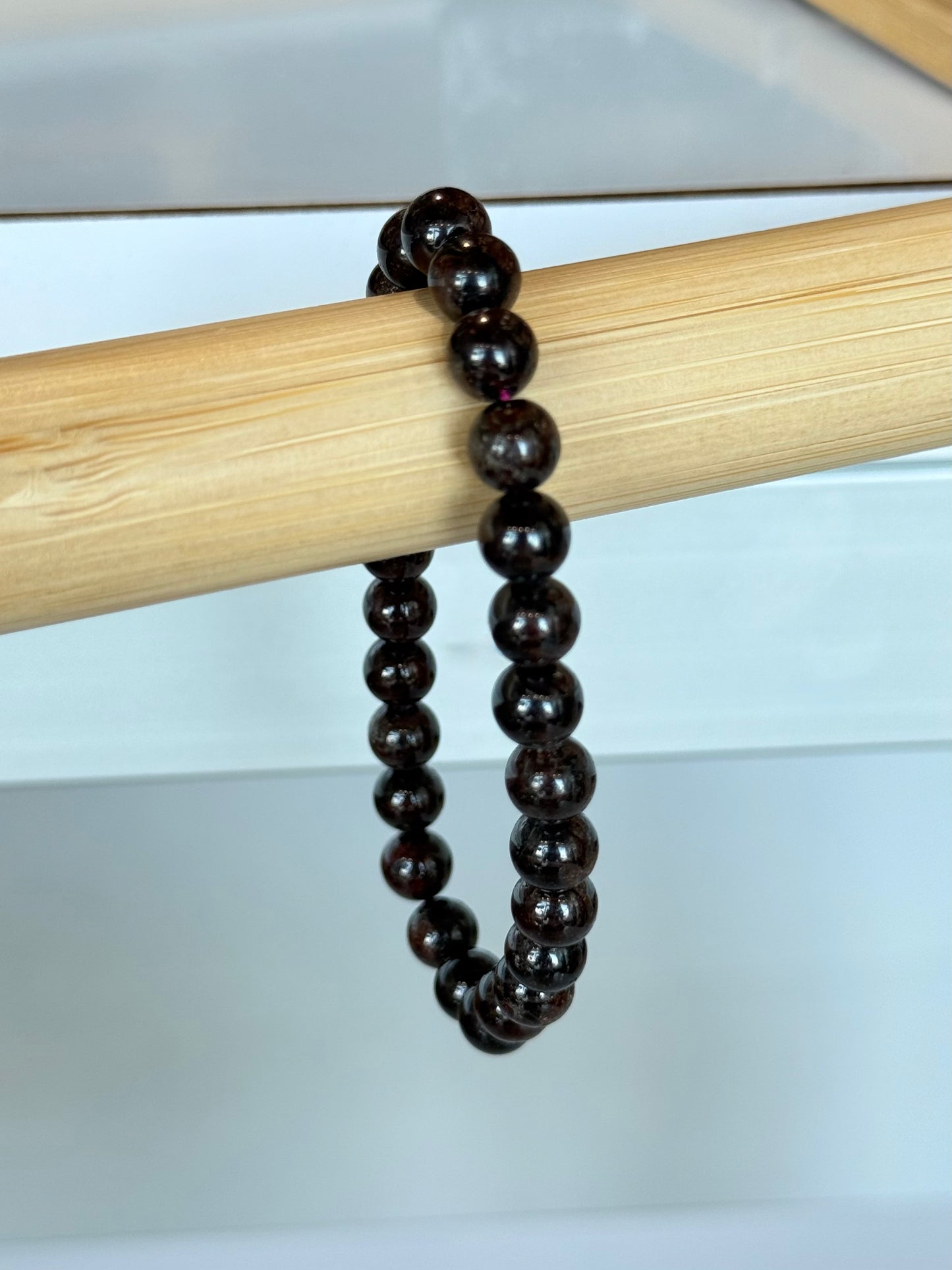 Garnet 7.5mm Bracelet