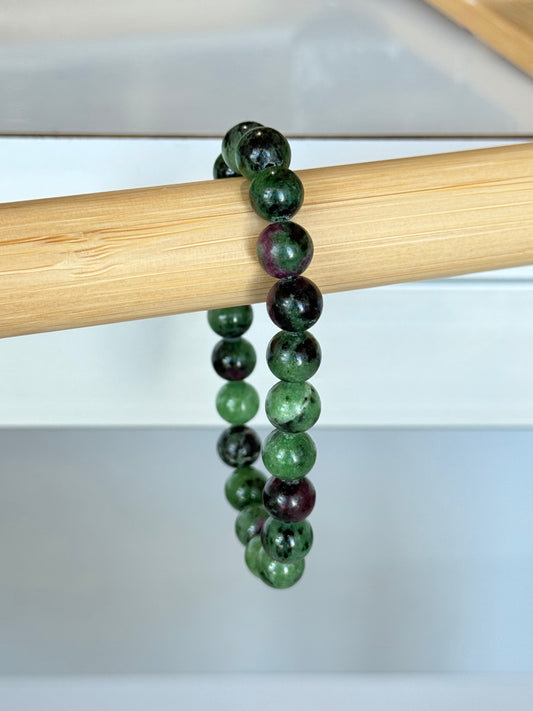 Ruby In Zoisite 8mm Bracelet