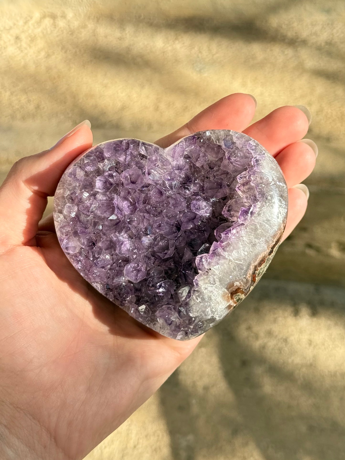 Corazón de Drusa de Amatista / Amethyst Cluster Heart