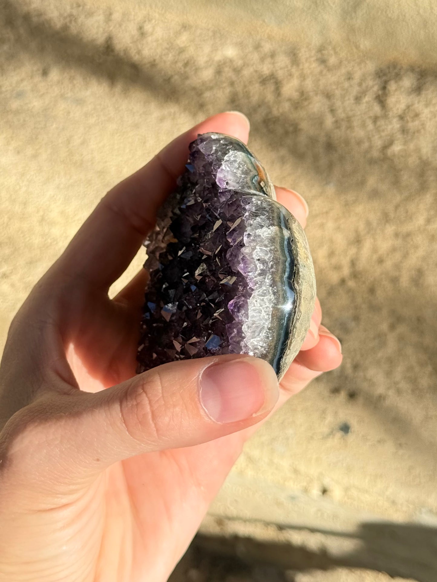 Corazón de Drusa de Amatista / Amethyst Cluster Heart