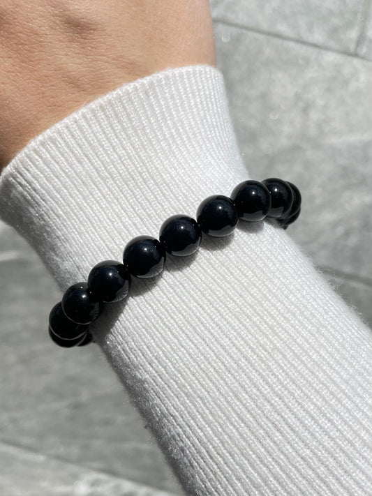 Pulsera de ónix de 10 mm