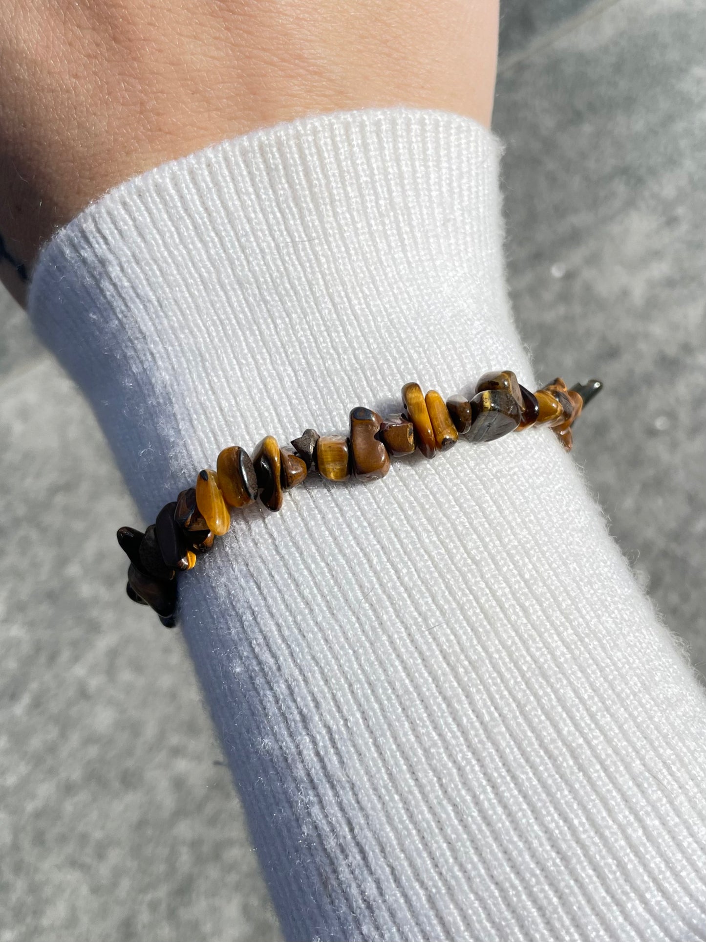 Pulsera con chip de ojo de tigre