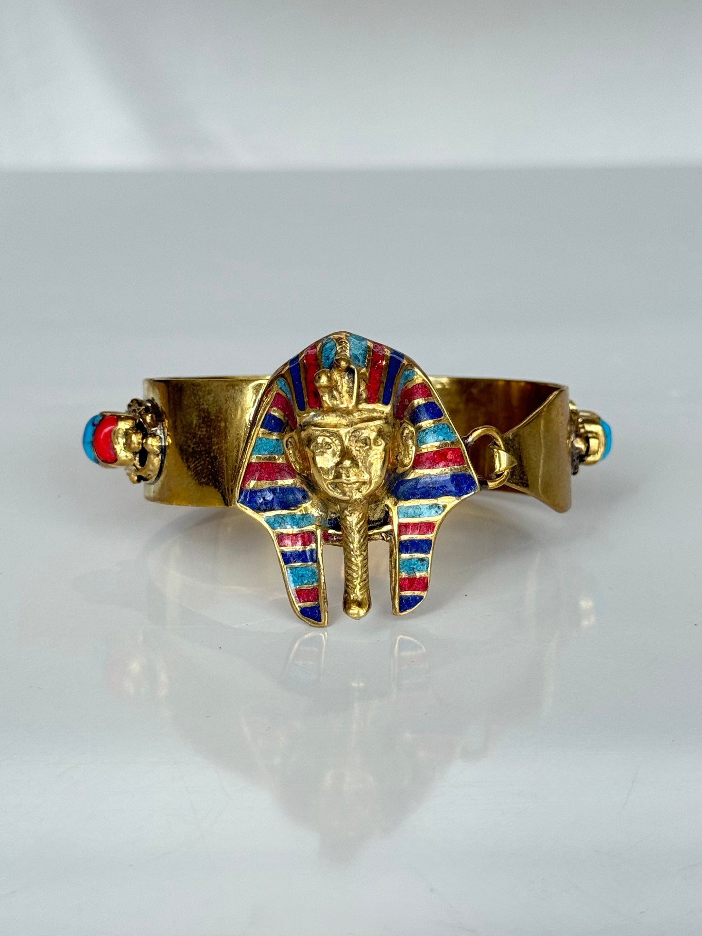 Tutankamon Stone Cuff ( Brass )
