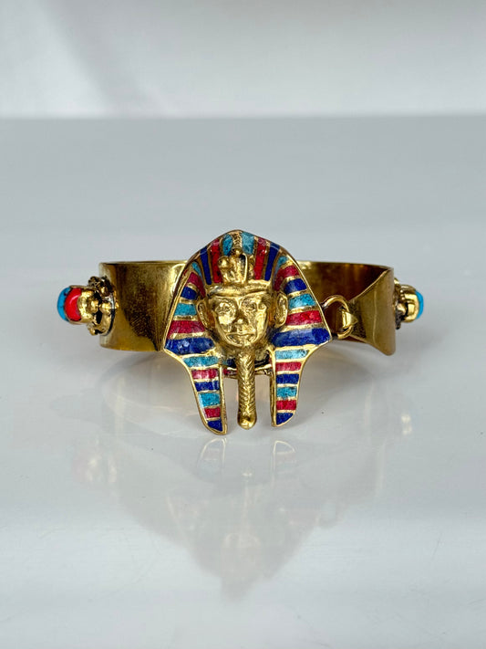 Tutankamon Stone Cuff ( Brass )