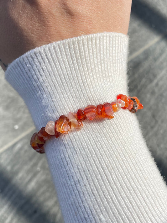 Carnelian Chip Bracelet