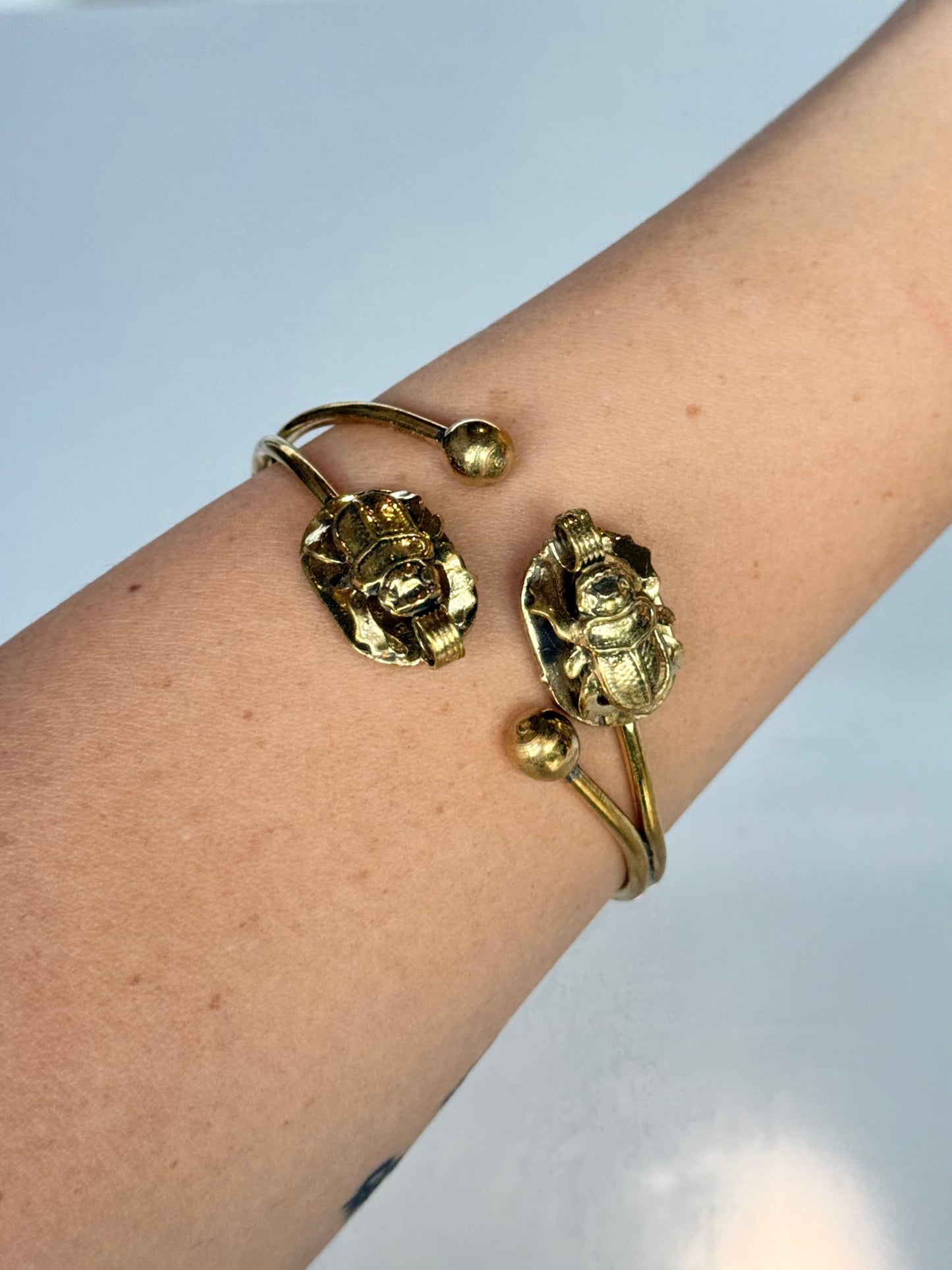Scarab Bracelet ( Brass )