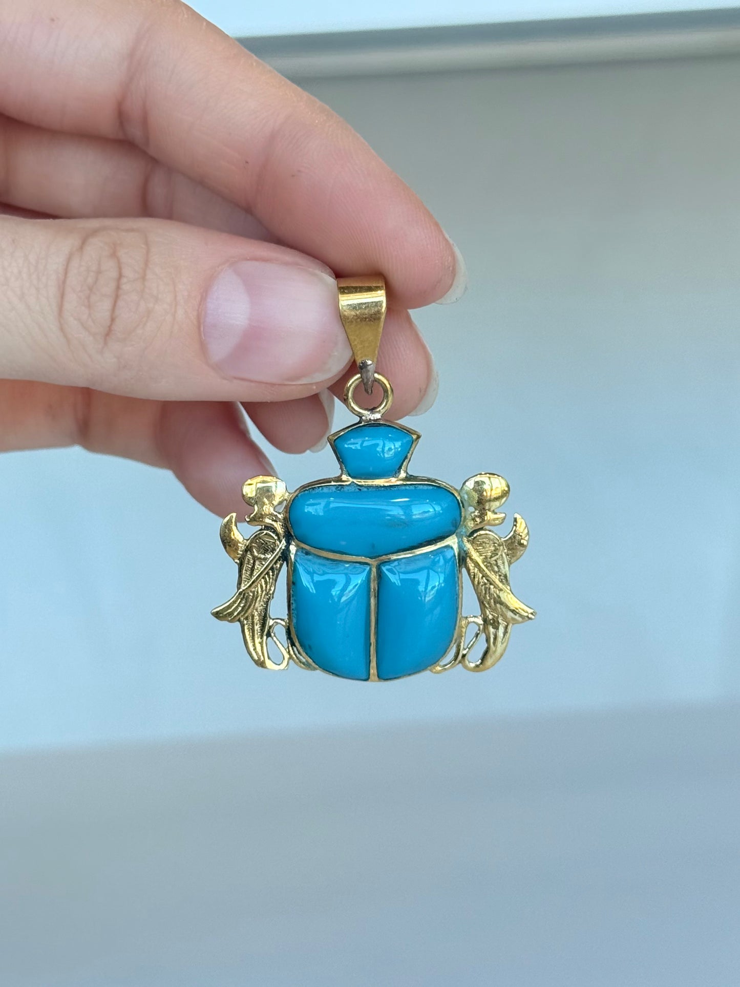Scarab Pendnat ( Brass )