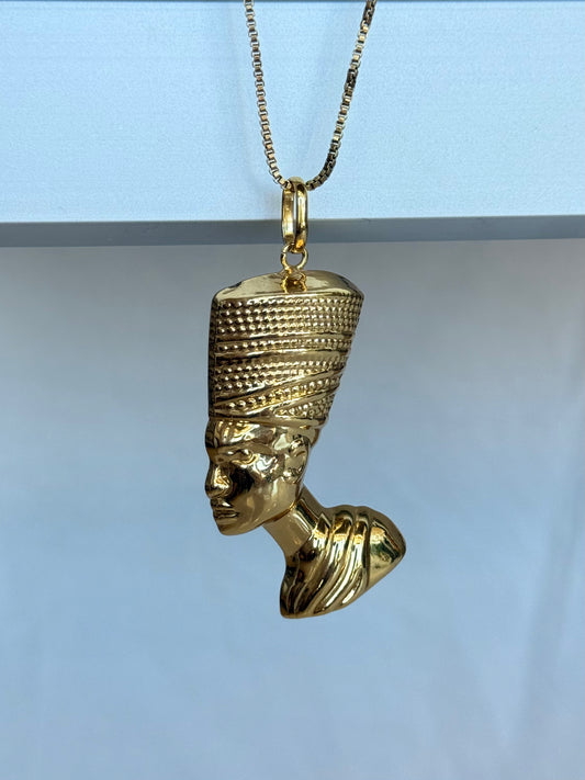Nefertiti Necklace ( Brass )