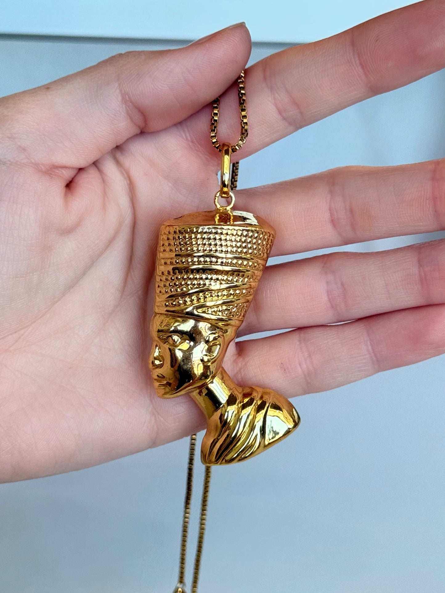 Nefertiti Necklace ( Brass )