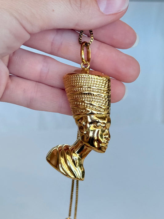 Nefertiti Necklace ( Brass )