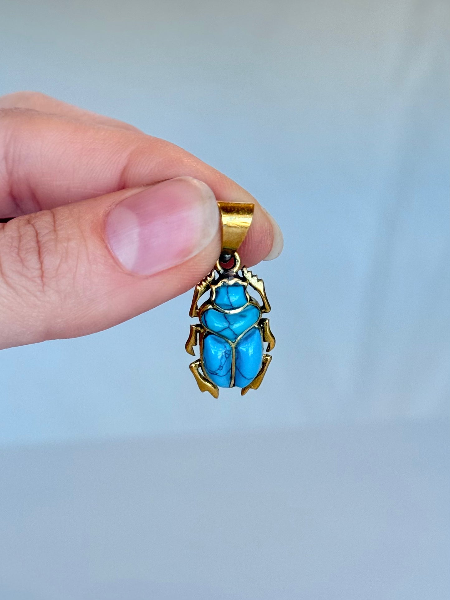Scarab Pendnat ( Brass )