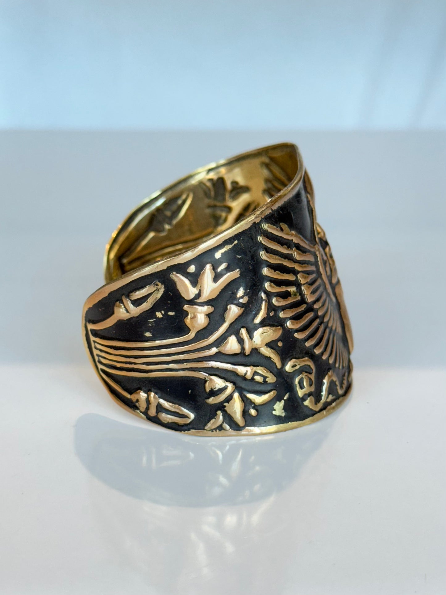 Egyptian Cuff ( Brass ) Black